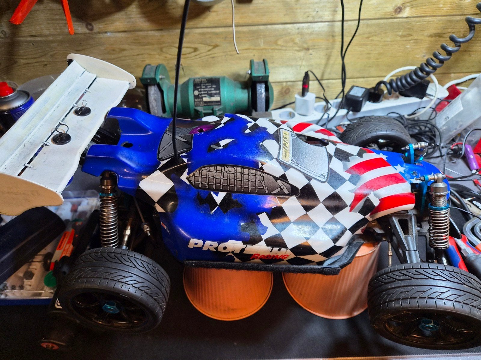 RC Nitro Auto Carson en Protech met veel extra's en onderdel, Ophalen, Gebruikt, Auto offroad, Nitro