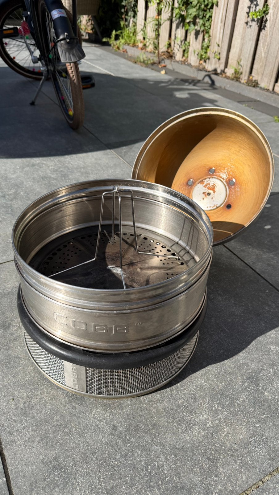 Cobb Compact RVS BBQ compleet met draagtas en accessoires, Tuin en Terras, Ophalen of Verzenden, Gebruikt, Cobb, Met accessoires