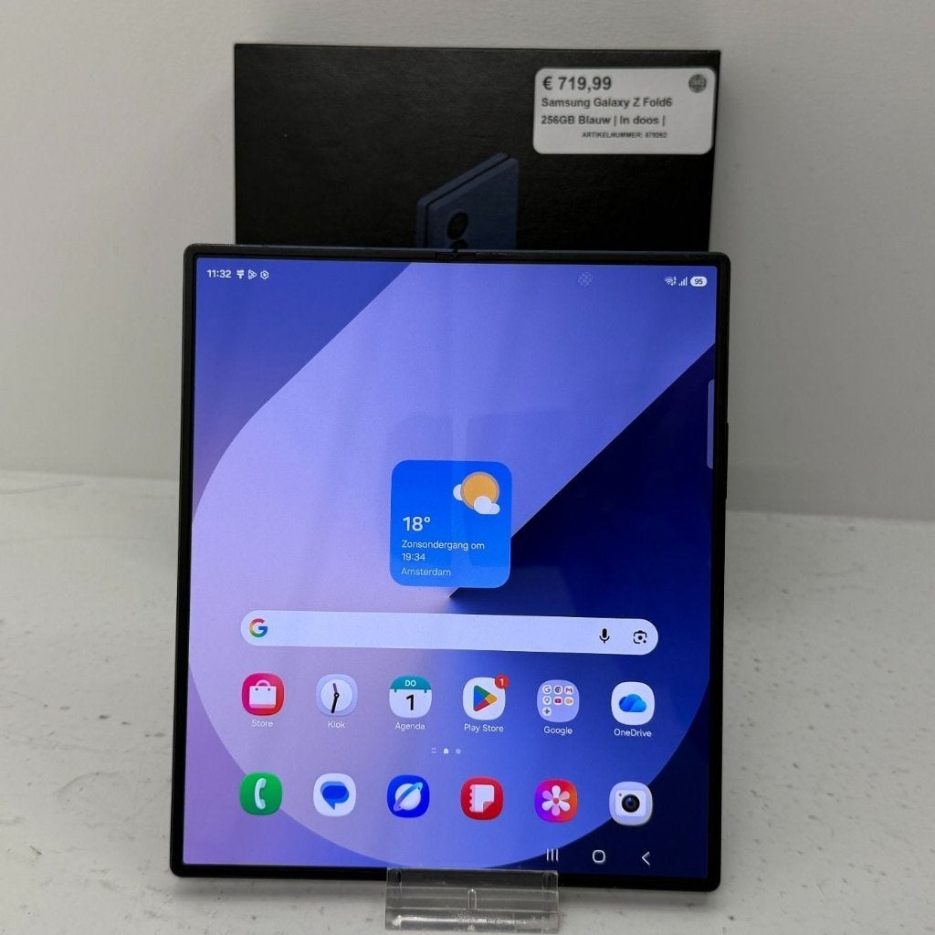 Samsung Galaxy Z Fold6 256GB Blauw | In doos |, Telecommunicatie, Blauw, Dordrecht@usedproducts.nl, Toulonselaan 72, Touchscreen