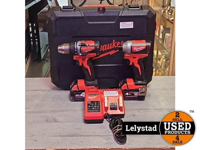 Milwaukee M18 BLCPP2A-402C Combopack 18v 2x 4.0ah Lilion, Milwaukee, Gebruikt, Support@milwaukee.com, Milwaukee Electric Tool Corporation, 13135 W. 
Lisbon Road, Brookfield, WI 53005
USA