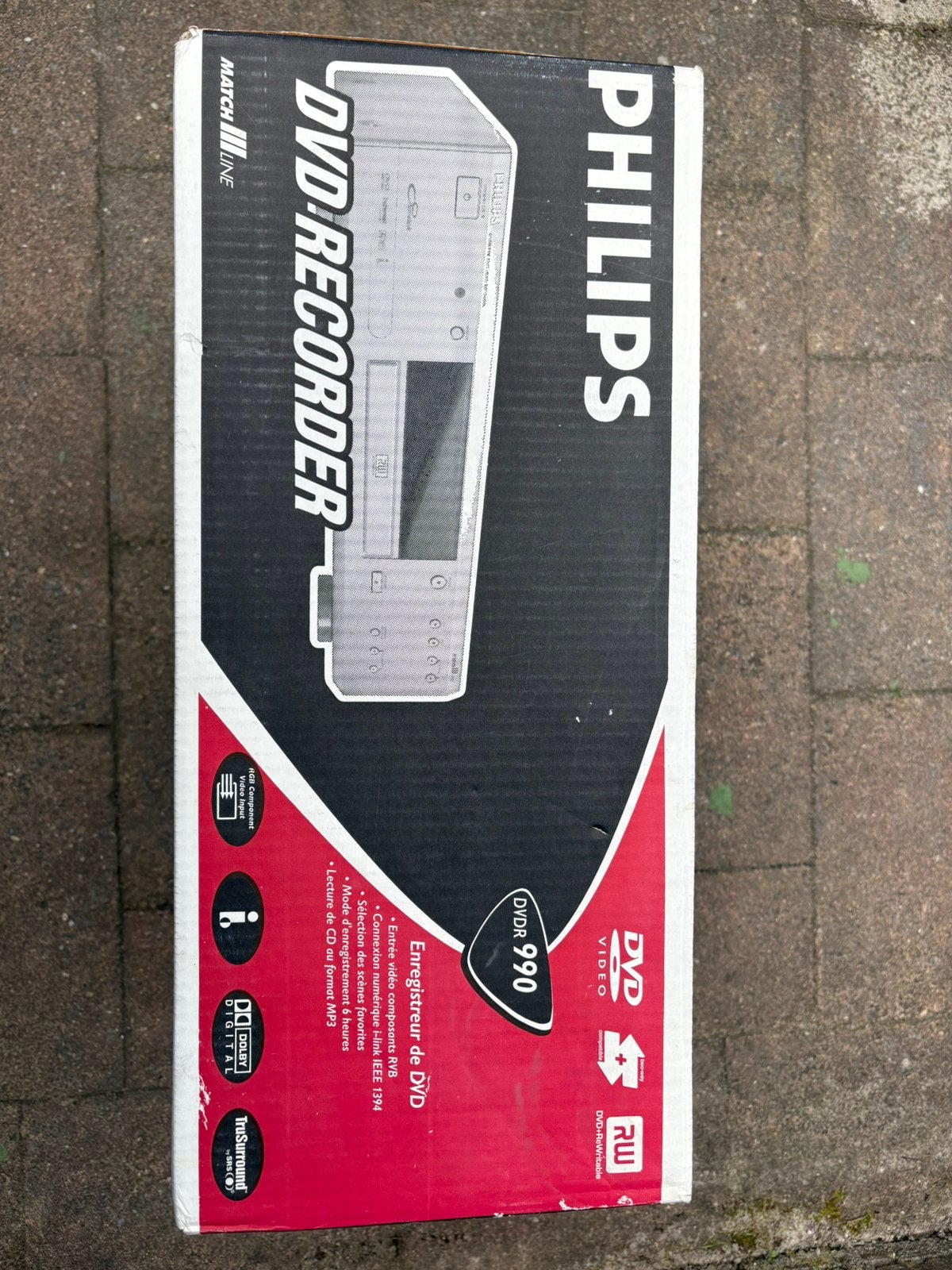Philips Matchline DVDR 990 DVD-recorder – Compleet in doos, Verzenden