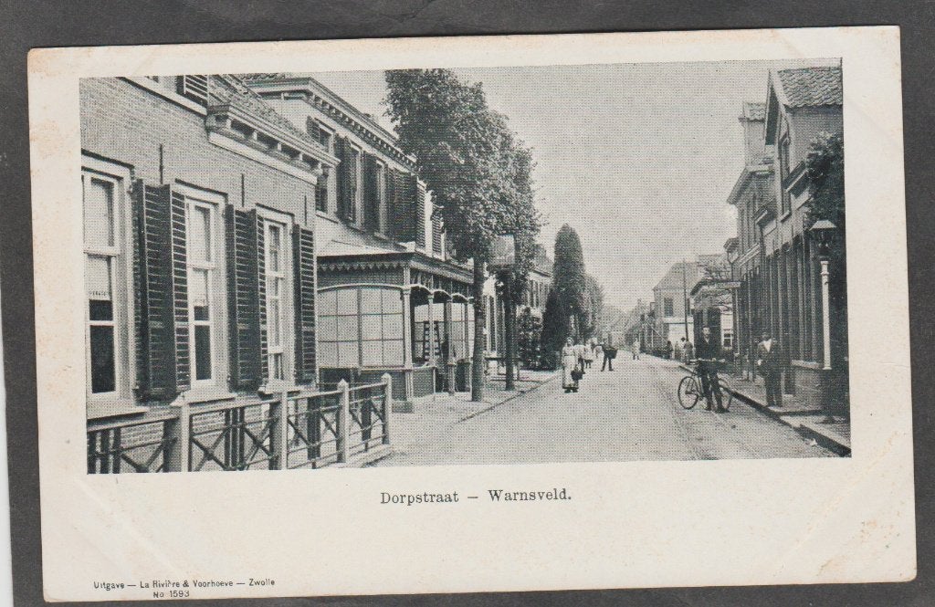warnsveld dorpstraat met mensen, Verzenden, Voor 1920, Ongelopen, Gelderland