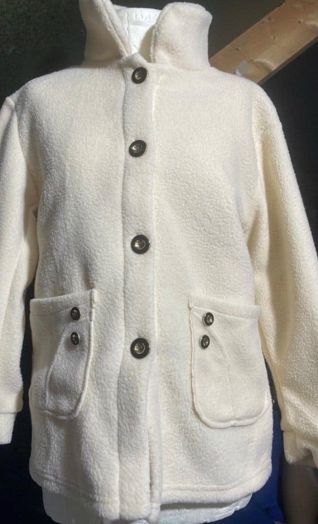 Zacht Dames Teddy Jasvest / Fleece Jack – Crème – Maat S, Ophalen of Verzenden, Nieuw, Beige