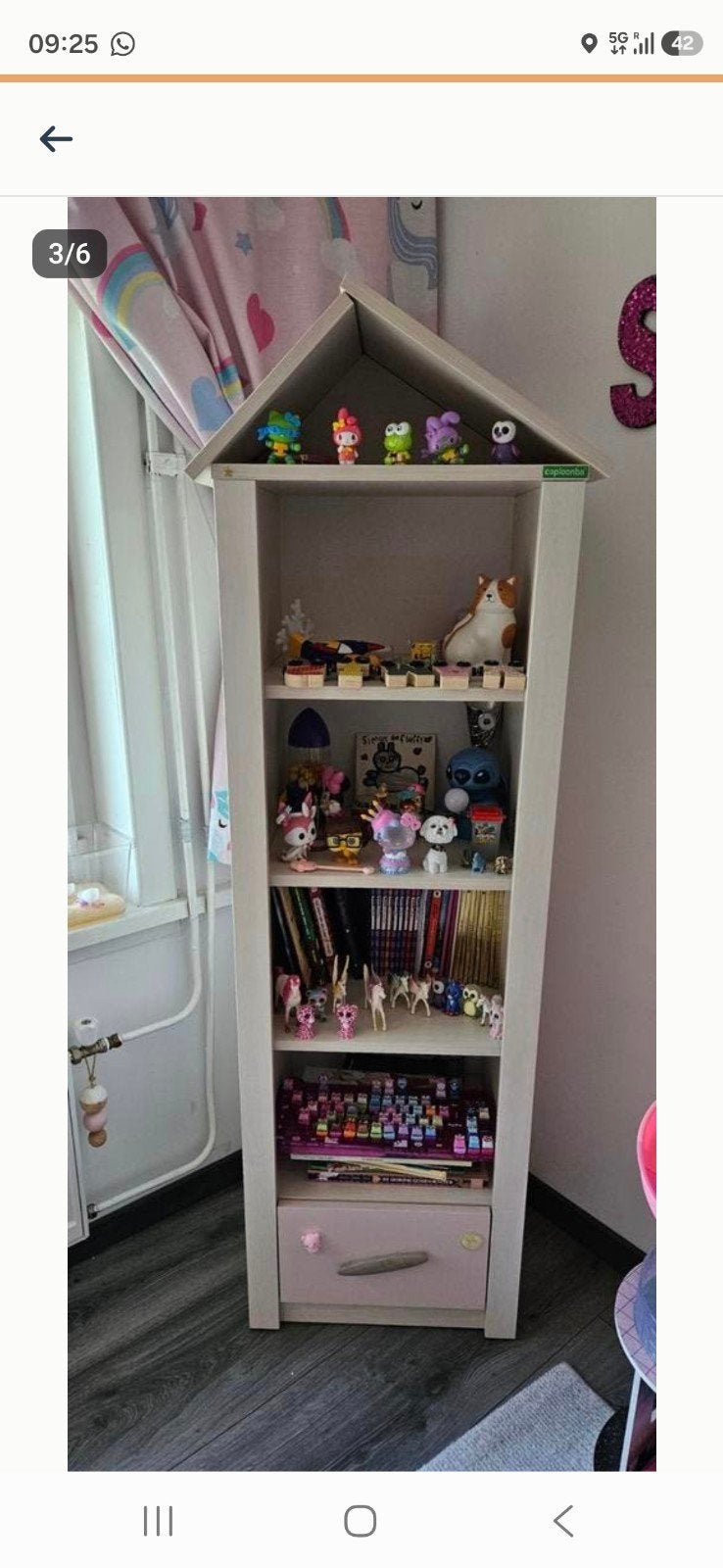 CentroPink Huisbed.Klerenkast.Boekenkast slaapkamer meisjes, Kinderen en Baby's, Kinderkamer | Commodes en Kasten, Ophalen, 50 tot 70 cm