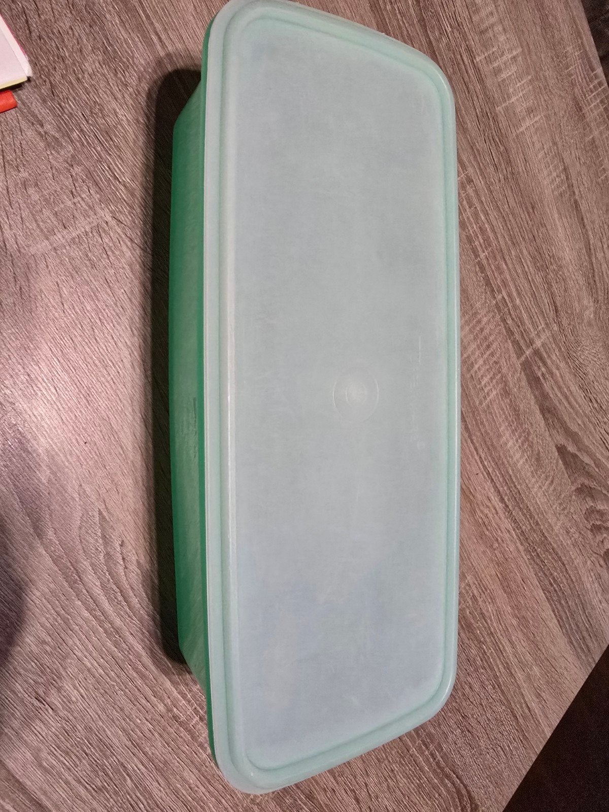 Tupperware langwerpige opbergdoos - Groen, Ophalen of Verzenden, Nieuw, Groen
