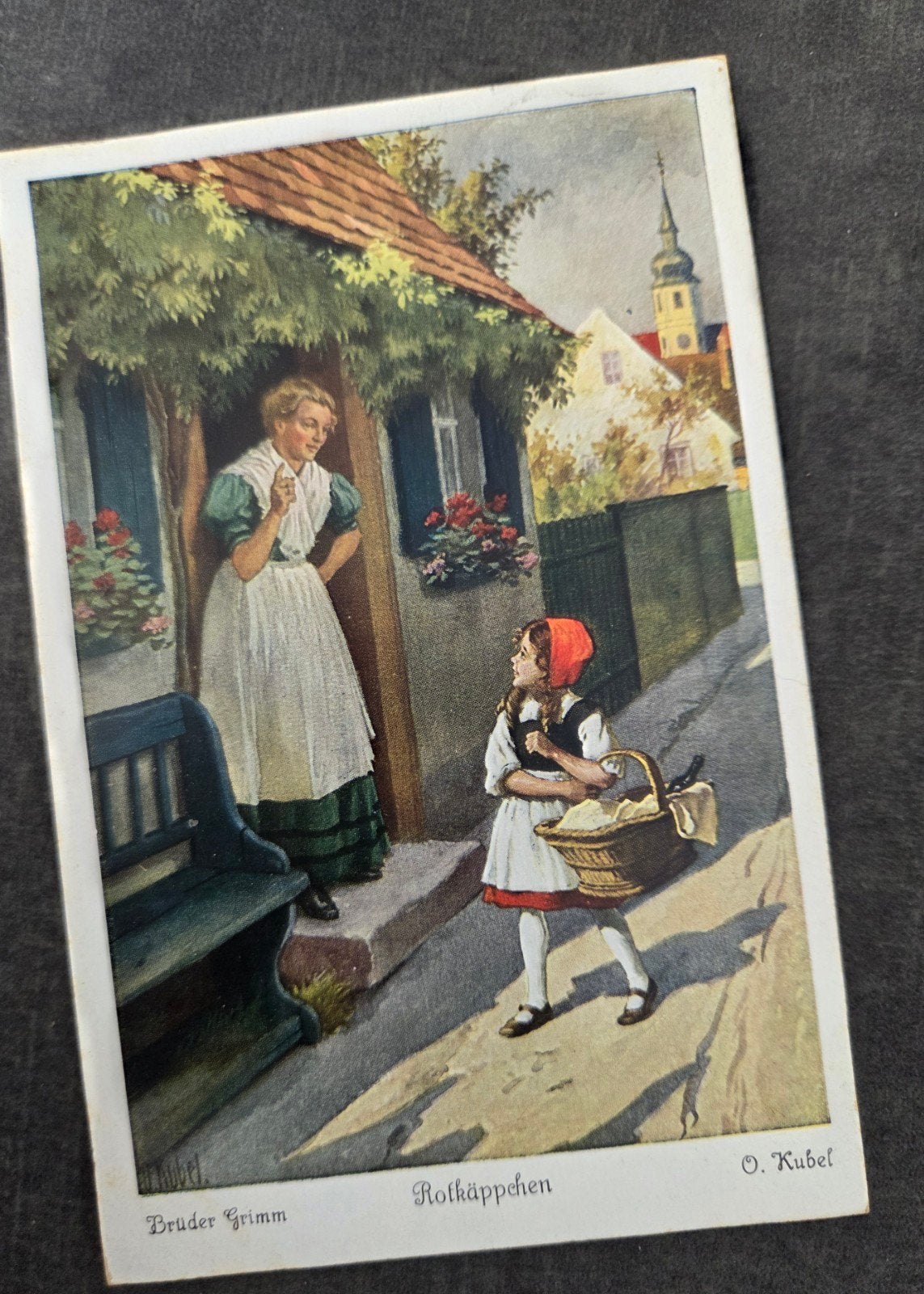 Roodkapje - Geïllustreerd door O. Kubel, Verzenden, Voor 1920, Gelopen, Kinderen