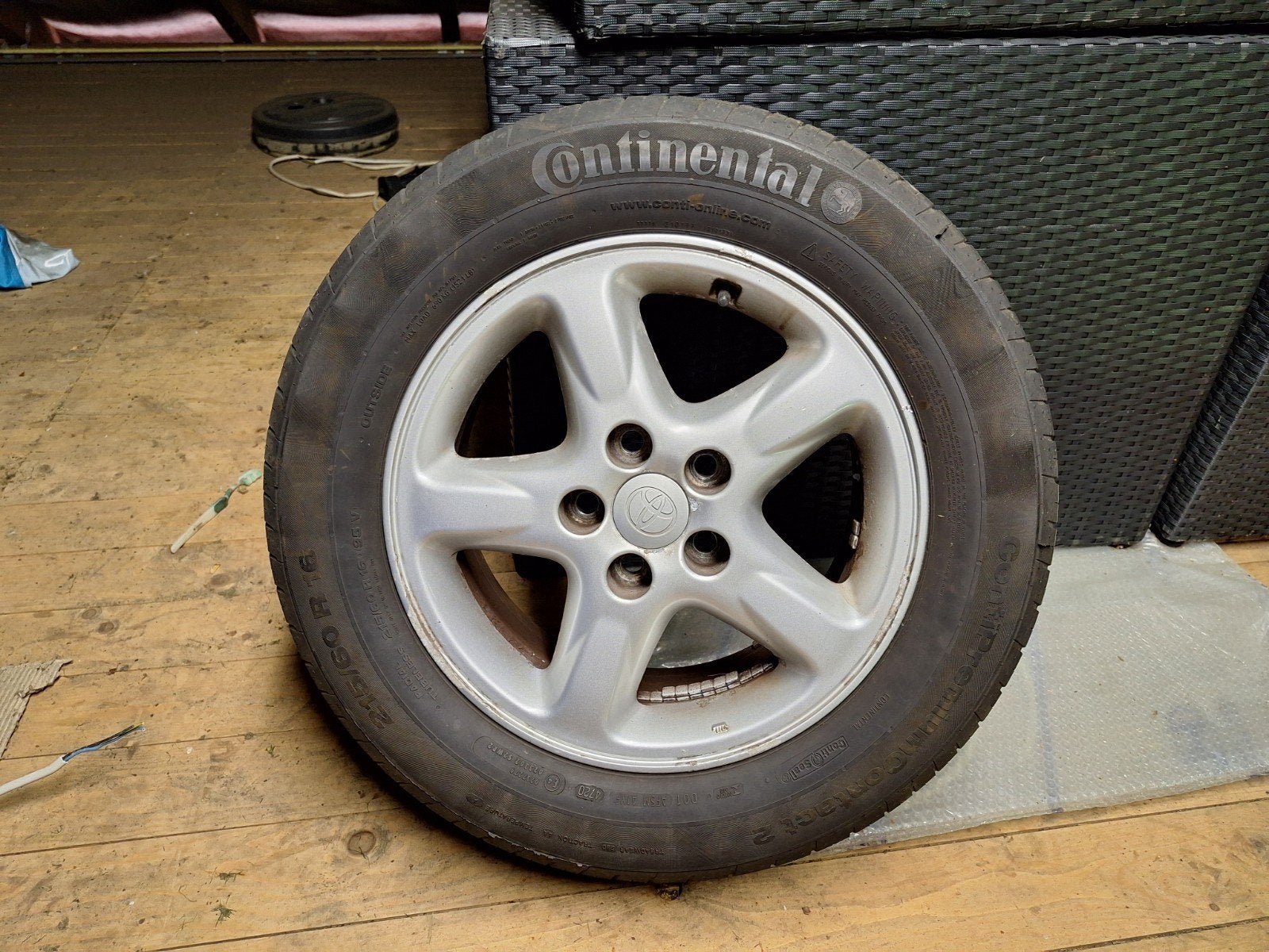 Lichtmetalen velgen Toyota RAV4 2001 16", Auto-onderdelen, Ophalen, 215 mm, 16 inch, Banden en Velgen