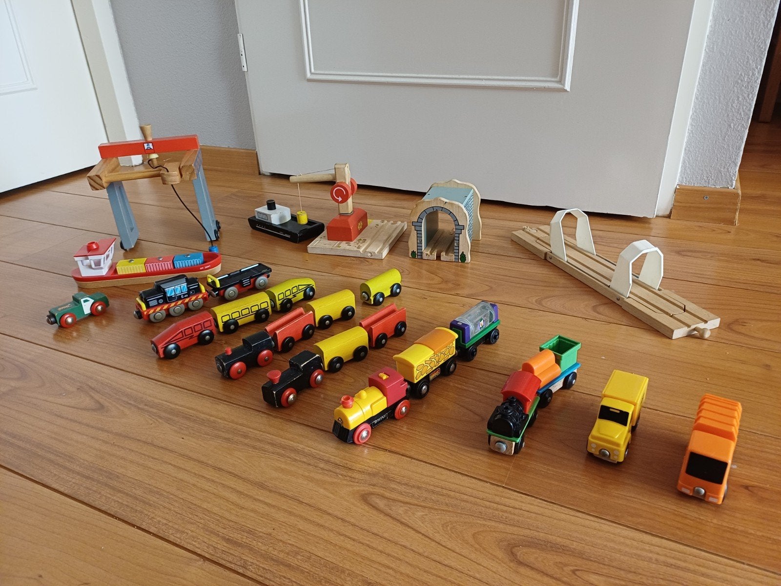 Houten speelgoed trein, Ophalen, Gebruikt