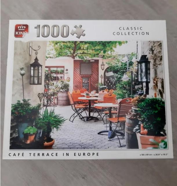 King puzzel 1000 stukjes, Ophalen of Verzenden, 500 t/m 1500 stukjes, Zo goed als nieuw, Legpuzzel