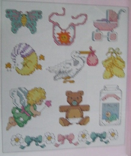 Borduurpatroon  Baby merklap   nr 5618, Verzenden, Nieuw, Handborduren, Patroon