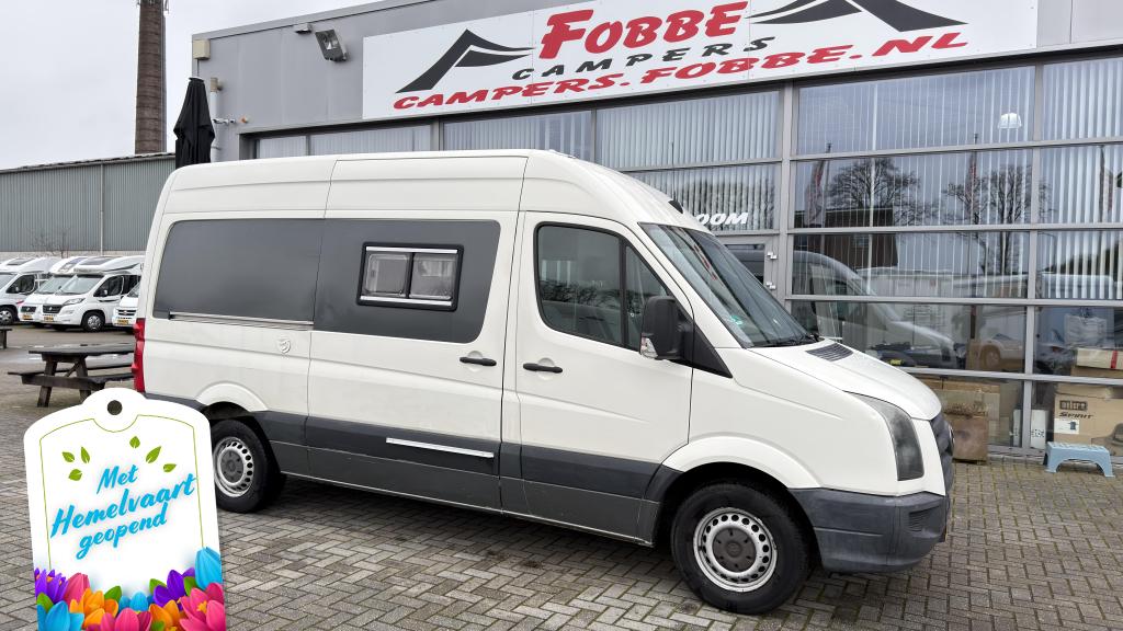 Leuke zelfbouw Volkswagen Crafter T35 2.5TDI Uit 2011|Euro-5, Caravans en Kamperen, Campers, Buscamper of Camperbus, Tot en met 2