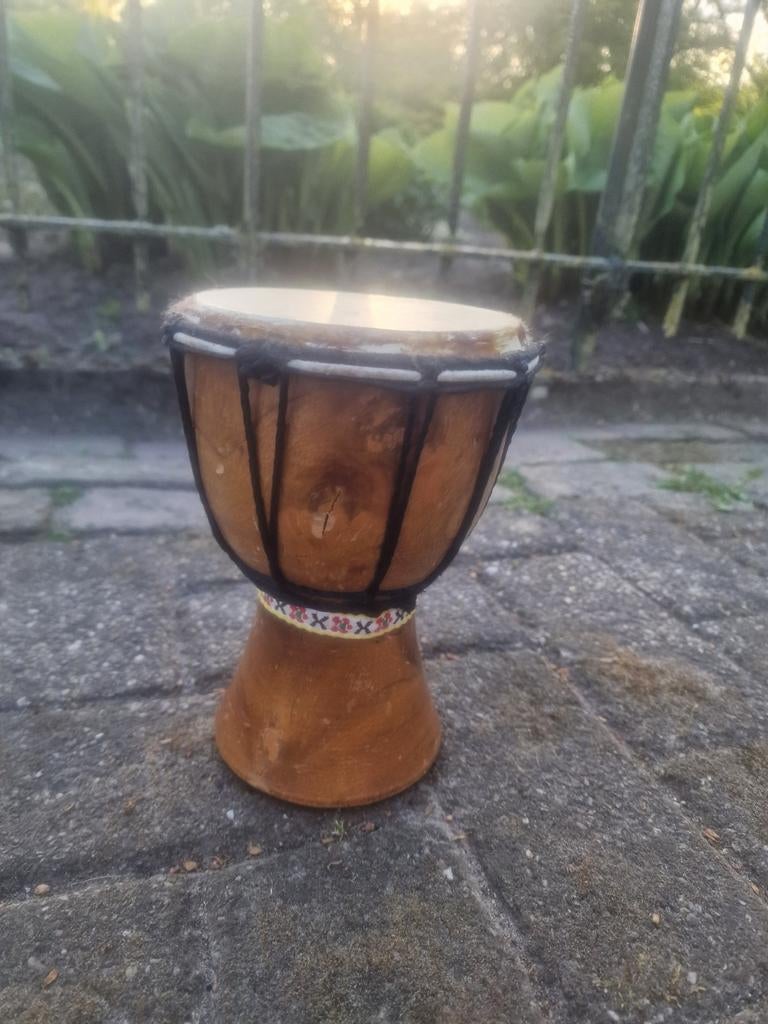 Djembé houten trommel, Muziek en Instrumenten, Ophalen of Verzenden, Gebruikt, Trommel