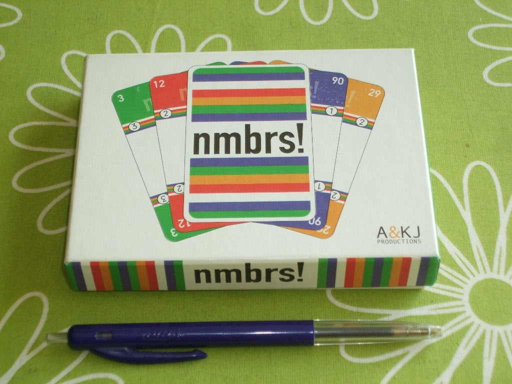 Nmbrs! -  een strategisch kaart- en rekenspel, Een of twee spelers, Ophalen of Verzenden, Zo goed als nieuw, A&KJ productions