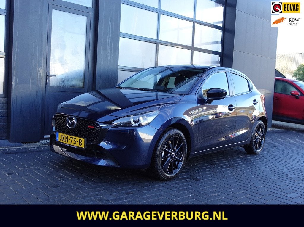 Mazda 2 1.5 e-SkyActiv-G 90 Homura (Navi/Carplay,Camera,Crui, Auto's, Mazda, Stof, Gebruikt, 4 cilinders, Blauw