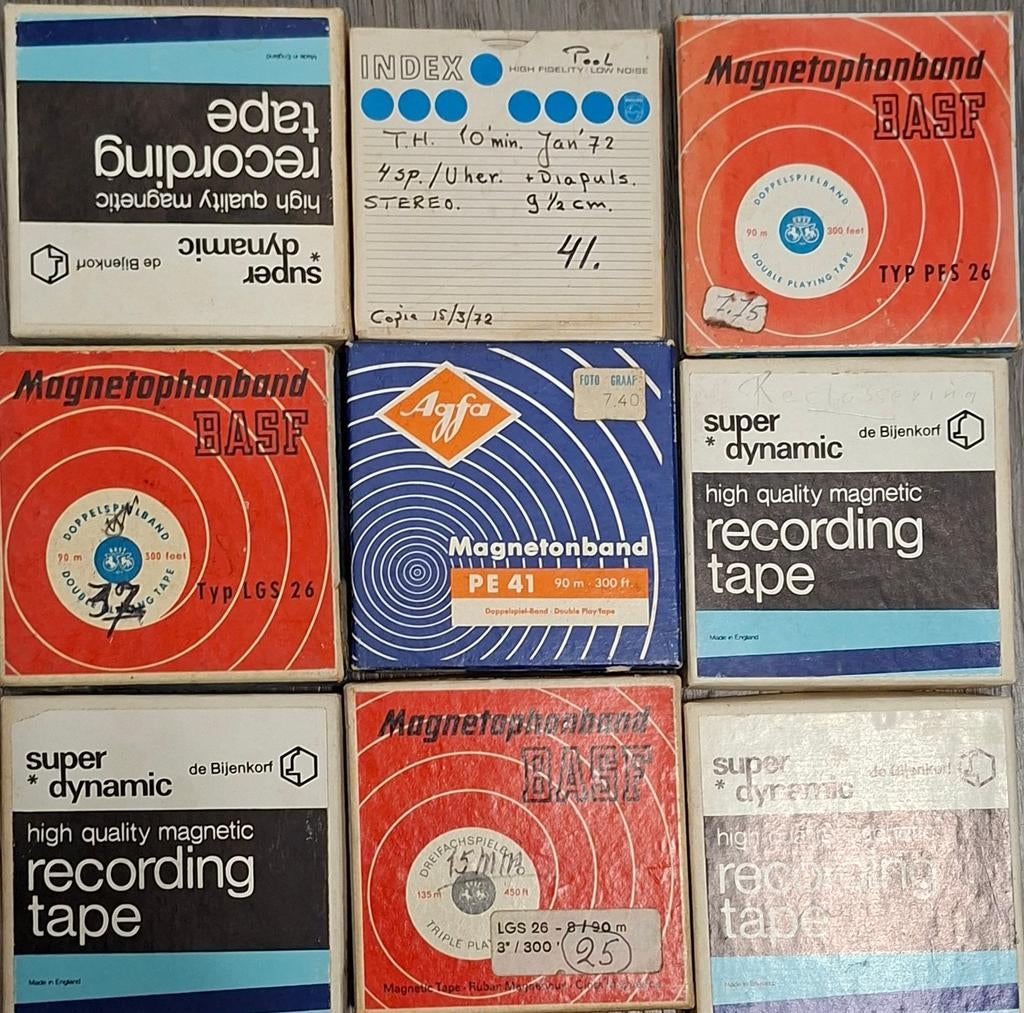 Bandrecorder bandjes - 7,5 cm diameter, Audio, Tv en Foto, Bandrecorders, Ophalen of Verzenden, Onderdeel, Met banden