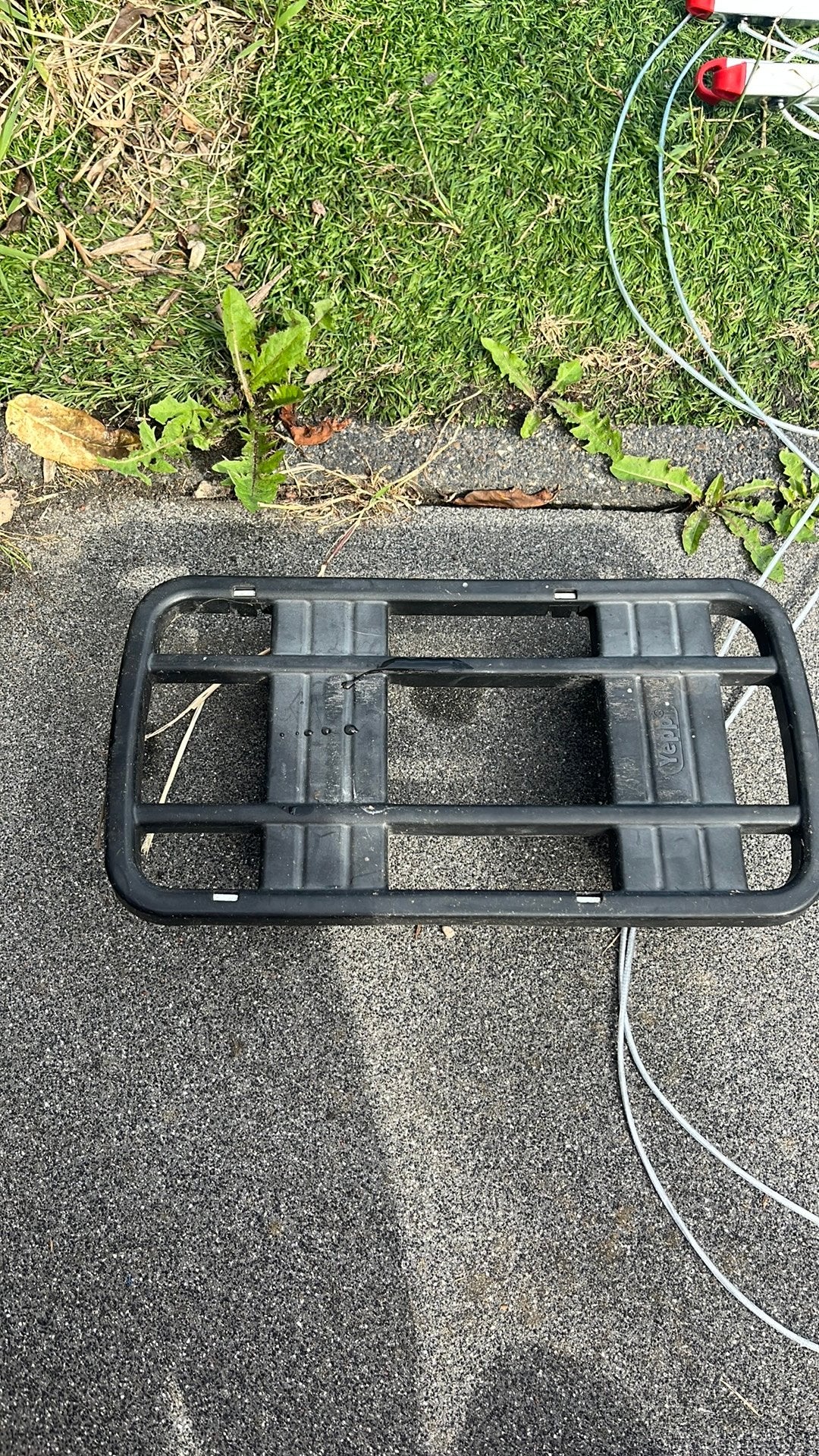 Te koop achterop standaard voor achterop zitje, Fietsen en Brommers, Fietsaccessoires | Bagagedragers, Ophalen of Verzenden, Gebruikt