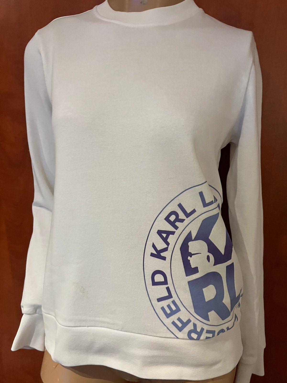 Karl LAGERFELD sweater maat S origineel zgan, Ophalen of Verzenden, Zo goed als nieuw, Maat 36 (S), Wit