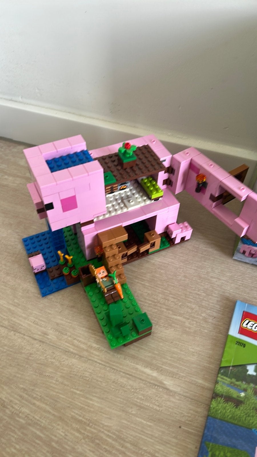 LEGO Minecraft Het Varkenshuis 21170 - Compleet met doos en, Ophalen of Verzenden, Zo goed als nieuw, Overige merken