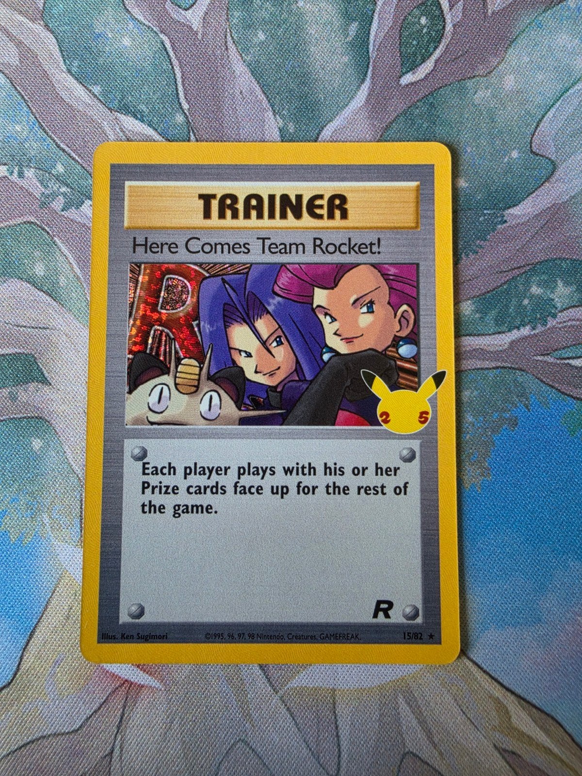 Pokemon celebrations here comes team rocket Holo 15/82, Hobby en Vrije tijd, Verzamelkaartspellen | Pokémon, Ophalen of Verzenden