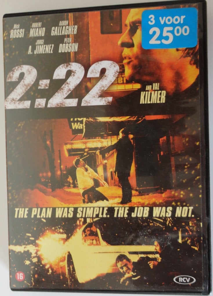 2.22 -The Plan was simple the job was not, Cd's en Dvd's, Alle leeftijden, Ophalen of Verzenden, Gebruikt, Actiethriller