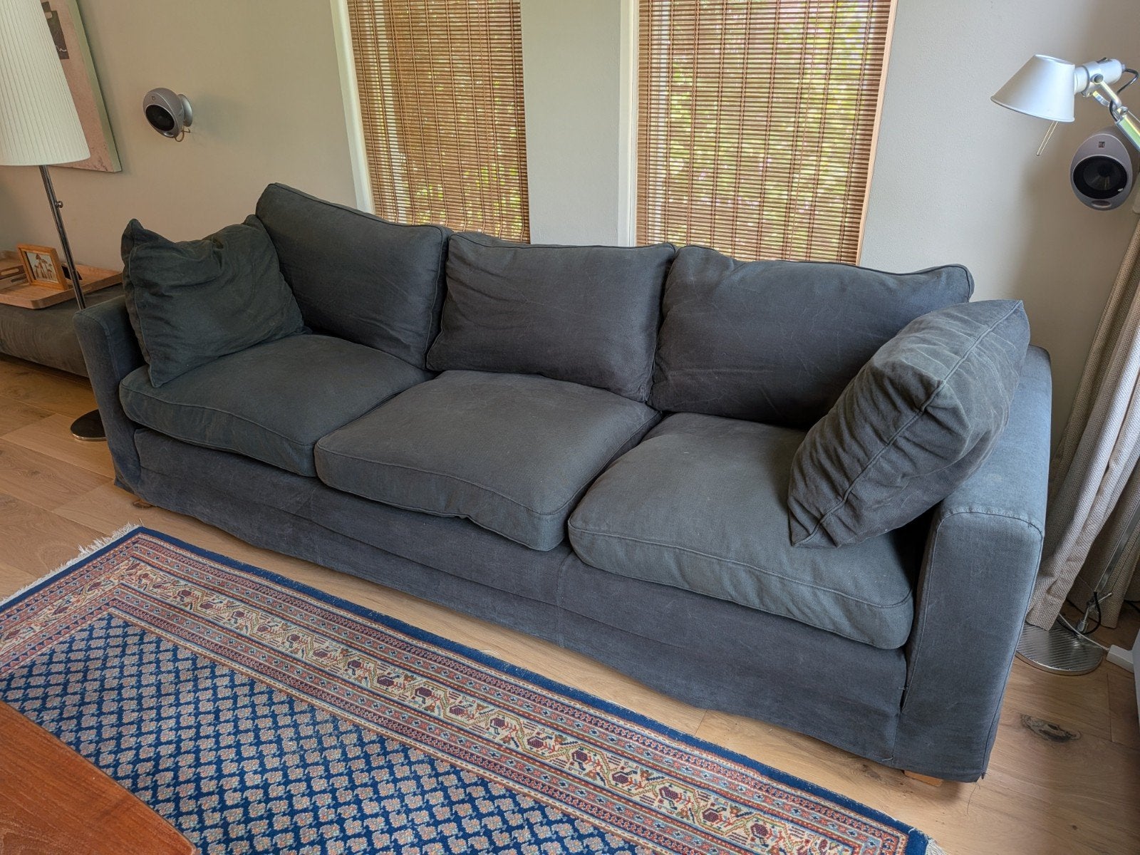 Linteloo, Easy Living bank, antraciet, Ophalen, Gebruikt, Stof, Modern
