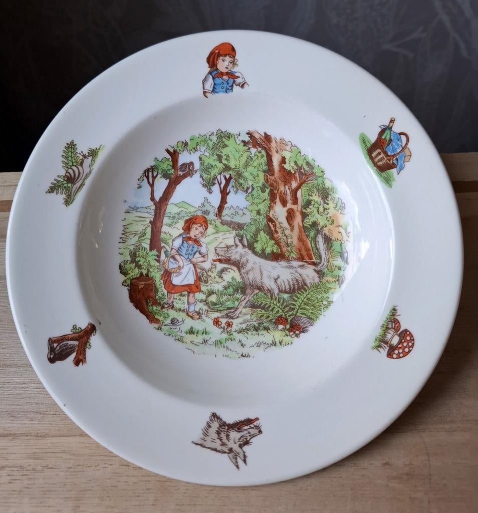 Vintage Royal Sphinx diep bordje Roodkapje, Ophalen of Verzenden