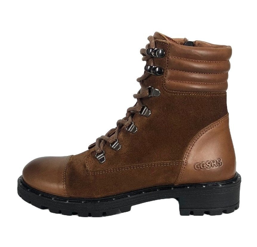 GIGA maat 41 veterlaarsje suede/leer bruin gratis verzenden, Nieuw, Heerenweg 6 Katwijk, Laarzen, Giga