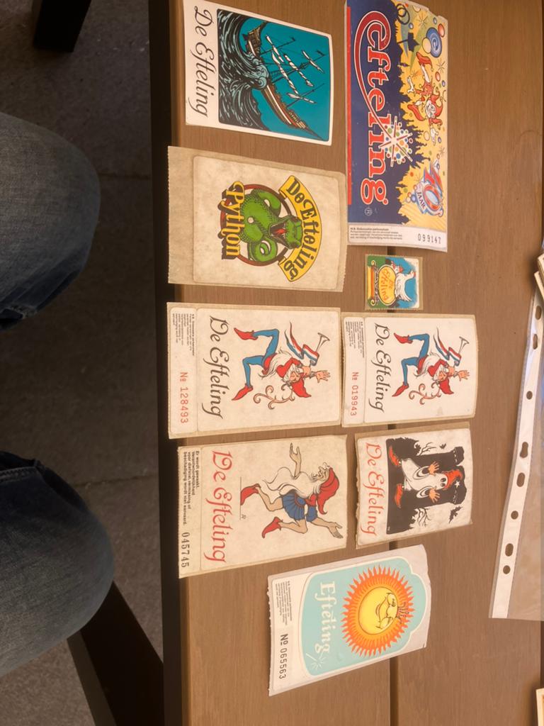 Efteling stickers, Verzamelen, Efteling, Ophalen of Verzenden, Zo goed als nieuw