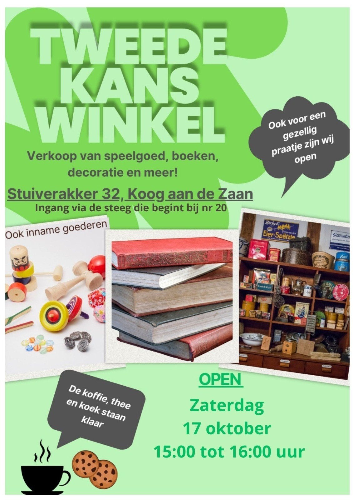 Tweede Kans Winkel - Diverse spullen, Ophalen, Zo goed als nieuw