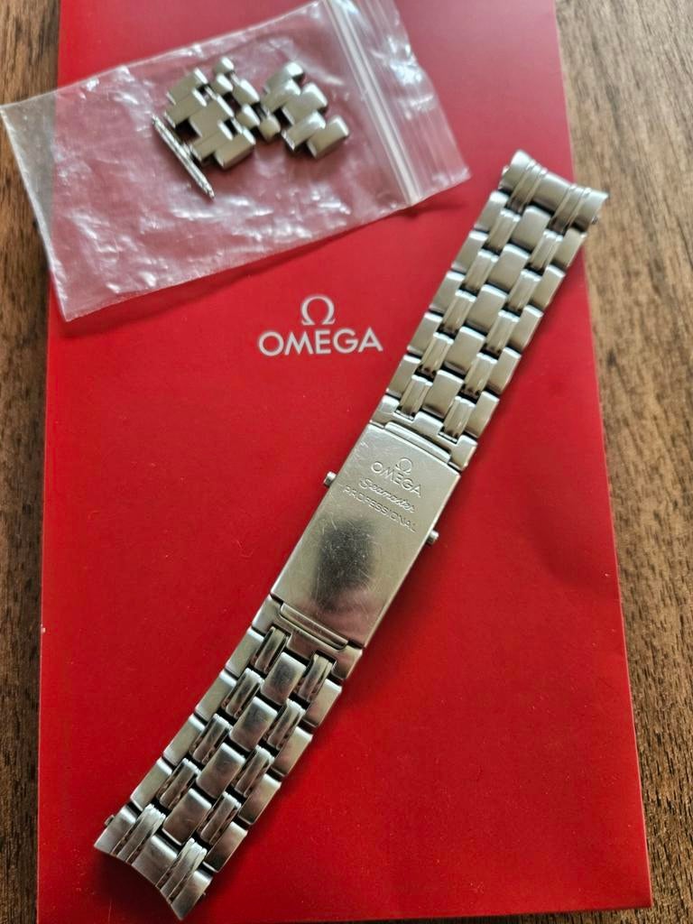 Omega Seamaster band 1503/825 met schakels, Sieraden, Tassen en Uiterlijk, Horloges | Heren, Staal, Gebruikt, Staal, Polshorloge