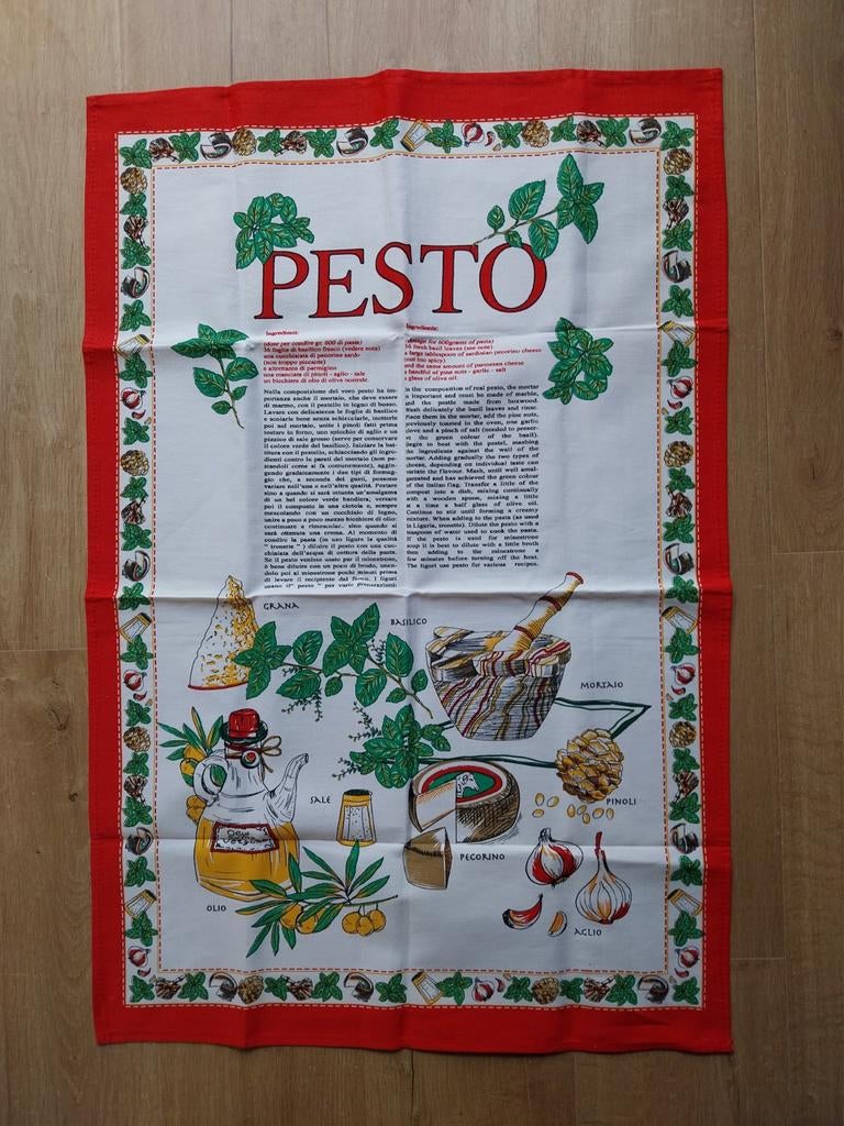 Katoenen Droogdoek PESTO van Tante Brocante, Ophalen of Verzenden, Wit, Tafelkleed of Tafelzeil
