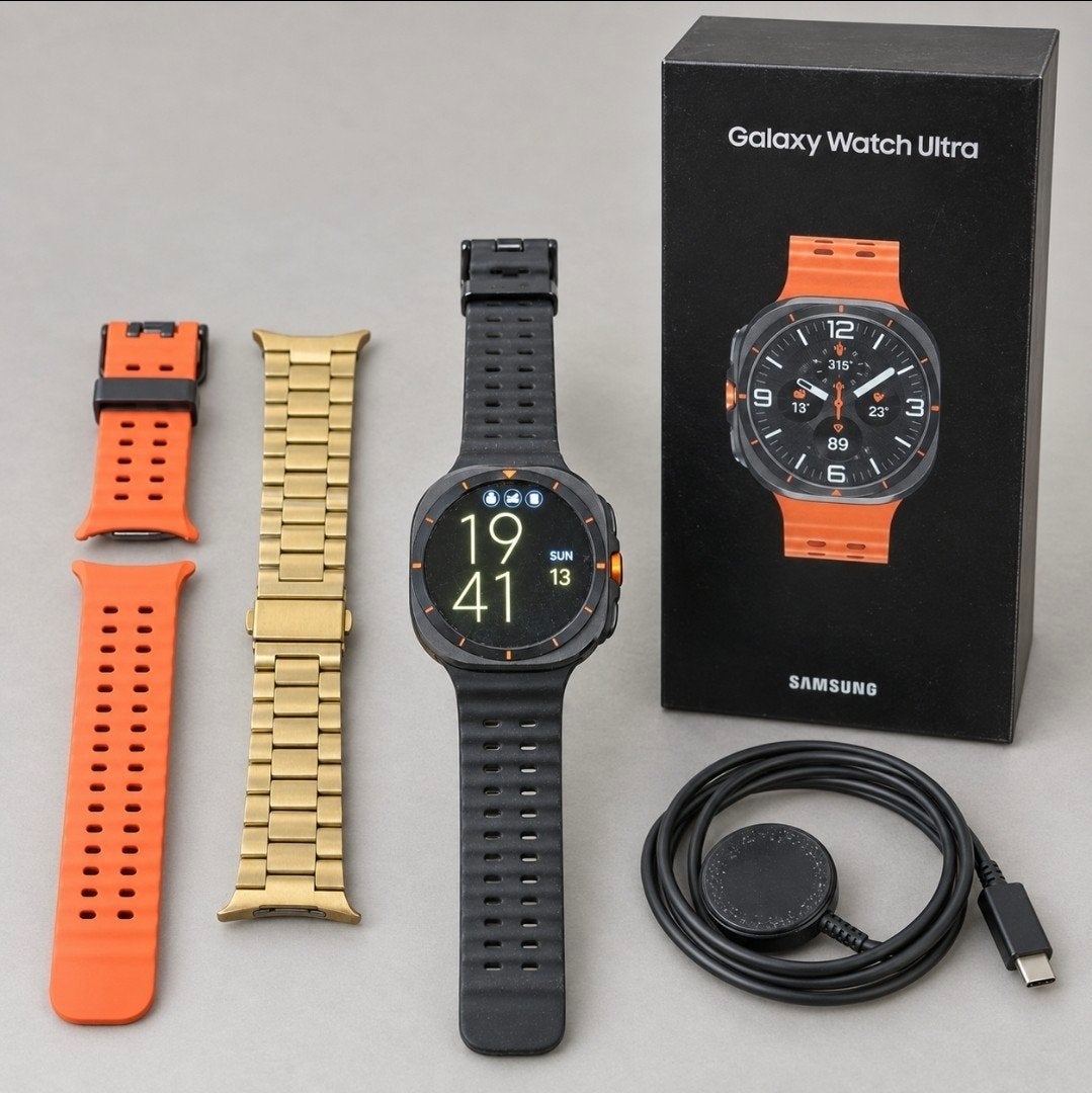Samsung Galaxy Watch Ultra 47mm LTE, Zwart, Nieuw, Ophalen of Verzenden, Samsung