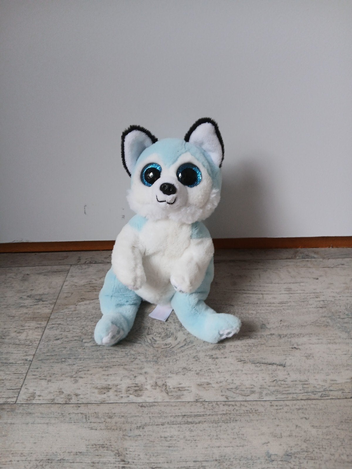 Ty Beanie Boo Husky knuffel - Zo goed als nieuw, Blauw, Middelgroot (20 tot 80 cm), Ty, Hond