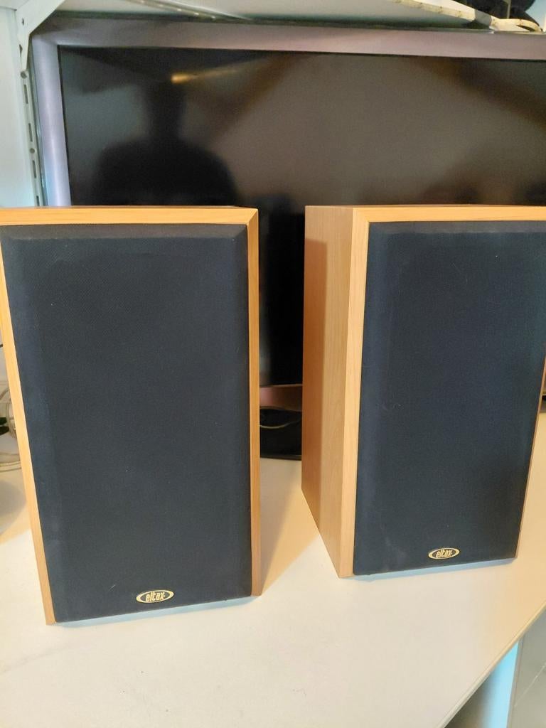 Eltax Century 150 Boekenplank Speakers, Gebruikt, 60 tot 120 watt, Front, Rear of Stereo speakers, Ophalen