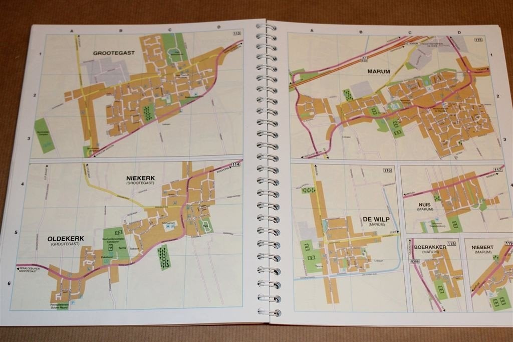 Falkplan Stratenatlas Groningen — De Hele Provincie in Kaart, Gelezen, Ophalen of Verzenden, Landkaart, 1800 tot 2000
