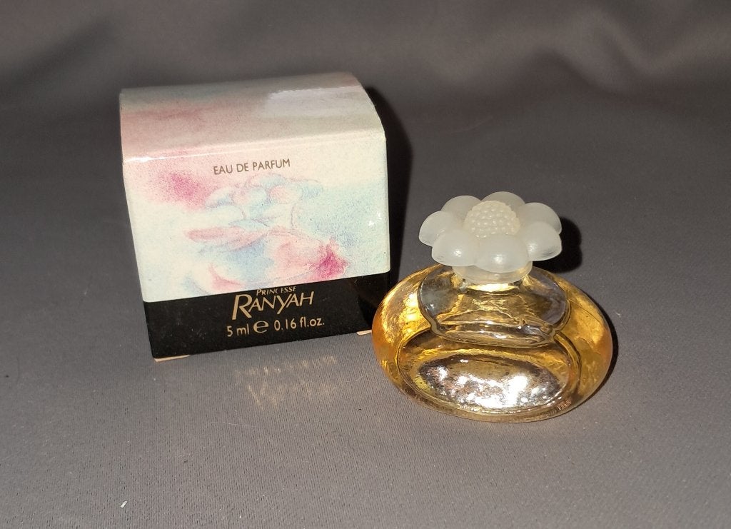 Parfum miniatuur - Ranyah + doosje, Verzamelen, Ophalen of Verzenden, Zo goed als nieuw, Miniatuur, Gevuld