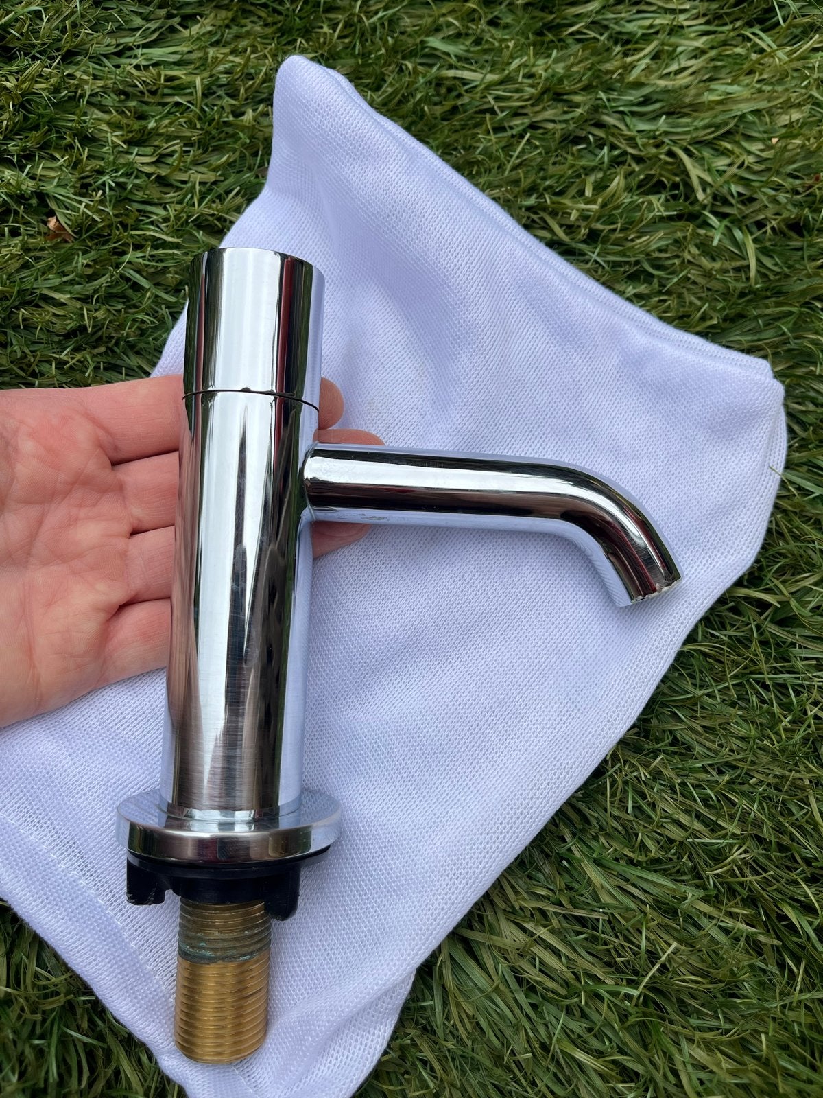 Chroom Kraan - Zo goed als nieuw, Doe-het-zelf en Verbouw, Sanitair, Ophalen, Zo goed als nieuw, Chroom, Kraan