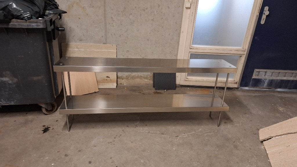 flessenrek hangend rvs, Ophalen of Verzenden, Zo goed als nieuw, Metaal, 25 flessen of meer