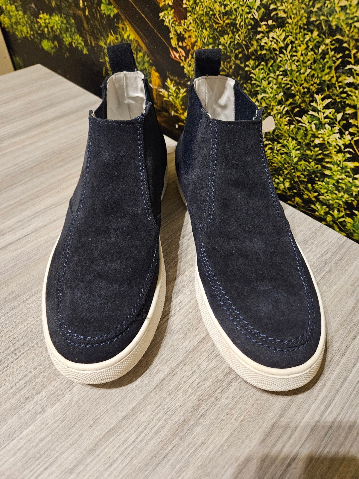 Stijlvolle donkerblauwe suède Zumo schoenen loafers Maat 42, Loafers, Zumo, Blauw, Ophalen of Verzenden