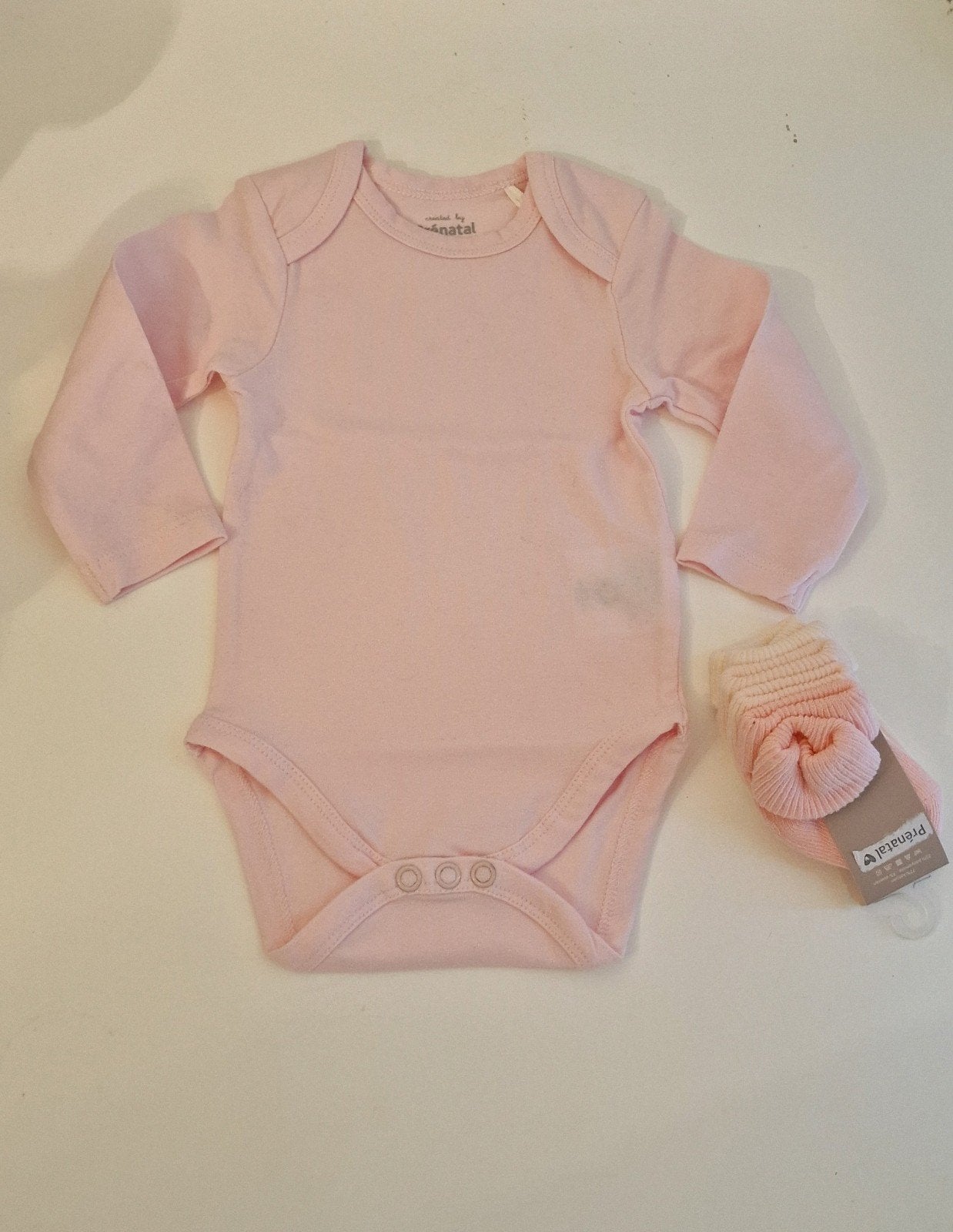 nieuw, prenatal romper en 3 paar sokken 0-3 maanden, Nacht- of Onderkleding, Meisje, Nieuw, Ophalen of Verzenden