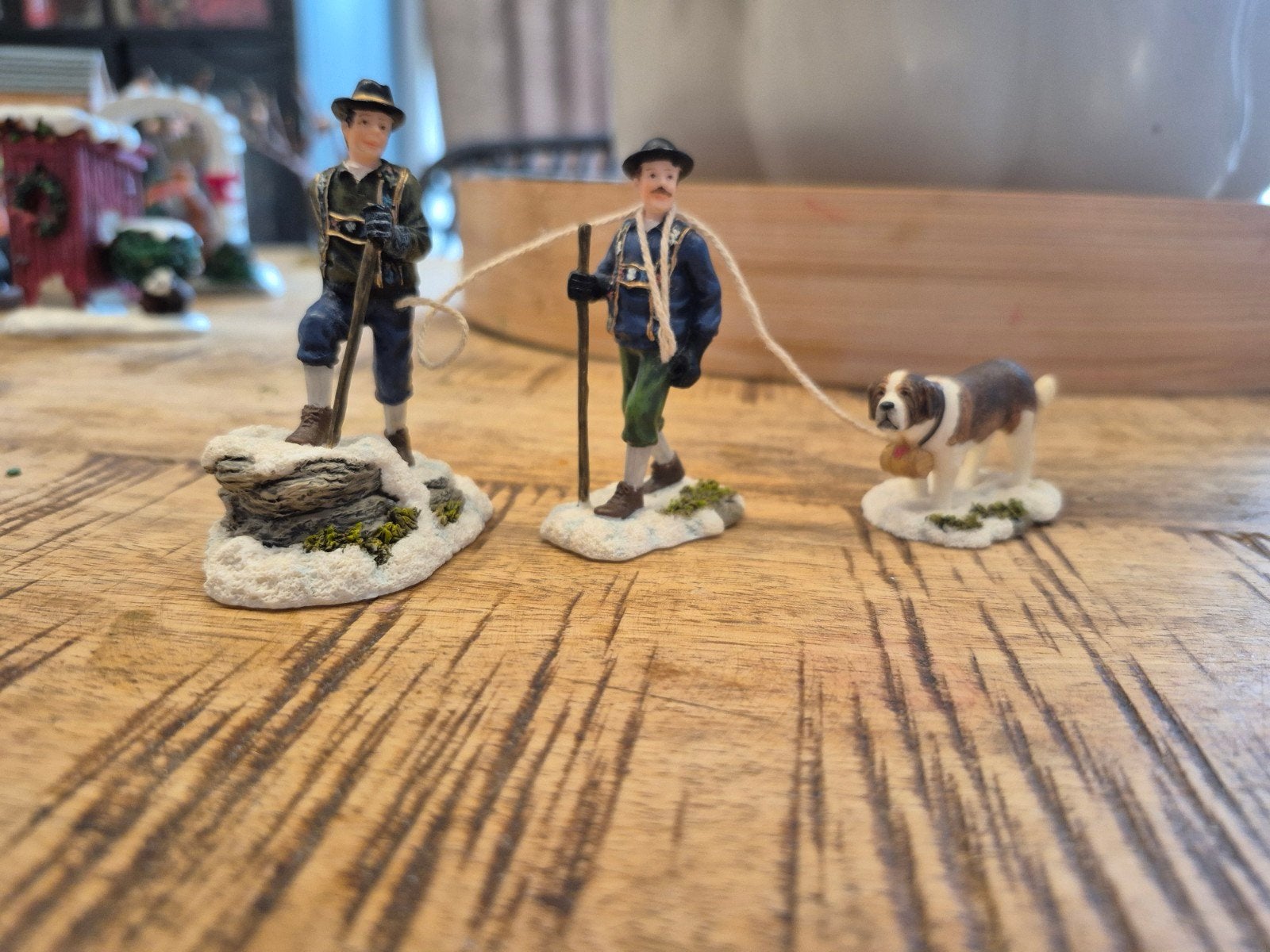 luville bergbeklimmers met st bernard, Ophalen of Verzenden