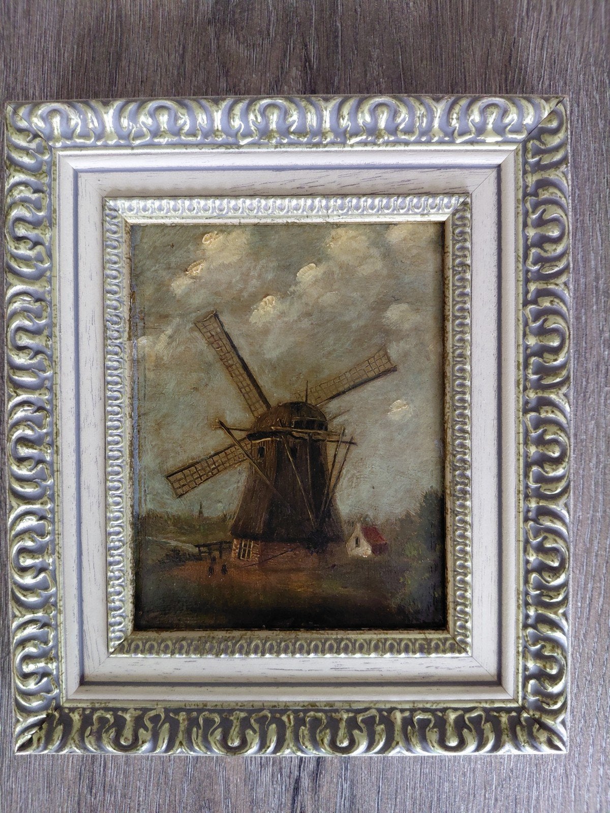 schilderij A.J. Groeneveld (1824-1883) op hout geschilderd, Antiek en Kunst, Ophalen of Verzenden, Landschap, Overige ondergronden