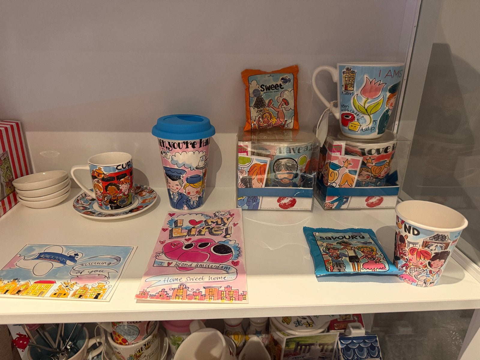 Blond Amsterdam KLM serie servies conpleet, Overige typen, Nieuw, Meerkleurig, Overige materialen