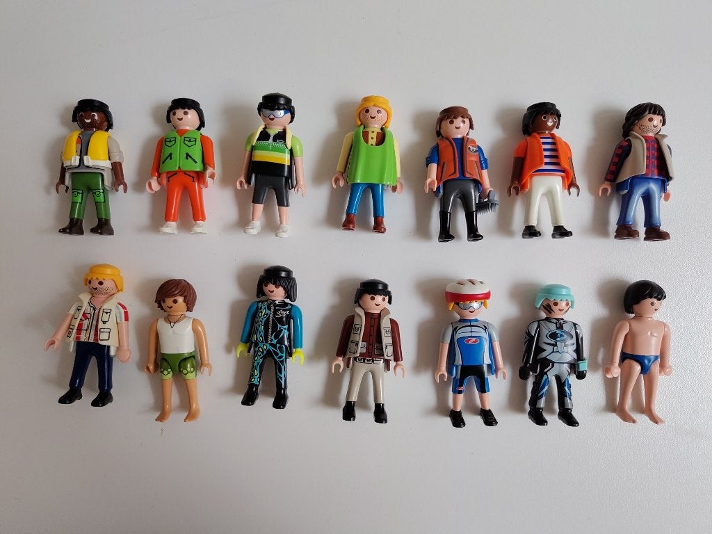 playmobil verschillende poppetjes (man) per stuk, Kinderen en Baby's, Gebruikt, Losse onderdelen, Figuren, Family fun