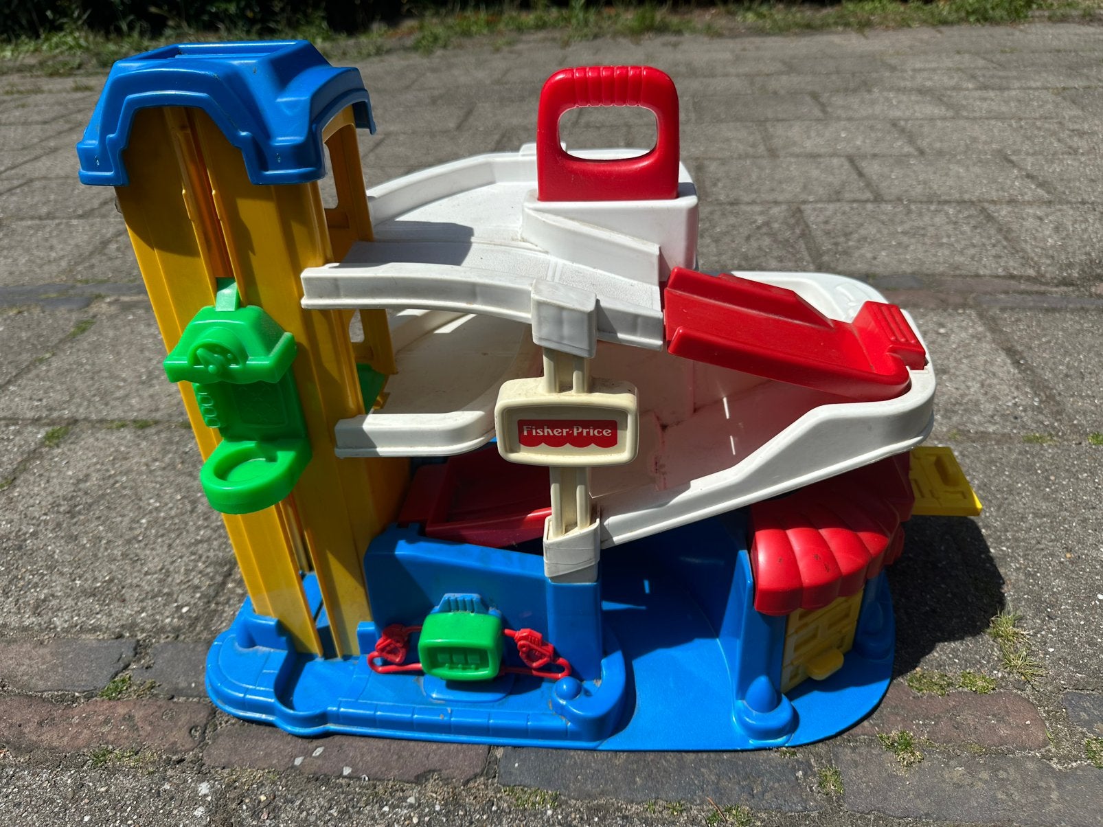 Garage van Fisher-Price € 12,-, Kinderen en Baby's, Speelgoed | Fisher-Price, Ophalen of Verzenden, Zo goed als nieuw, Speelset