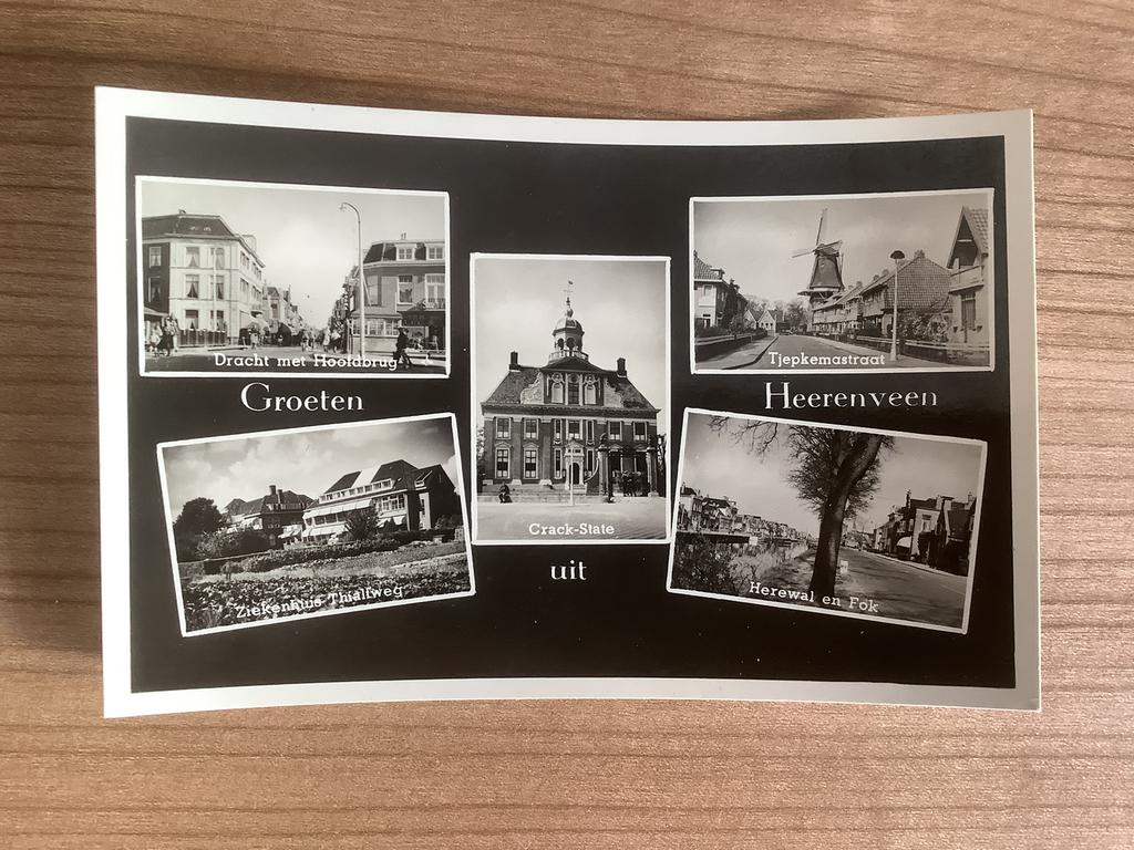 ansichtkaart Heerenveen, Ophalen of Verzenden, Ongelopen, Friesland