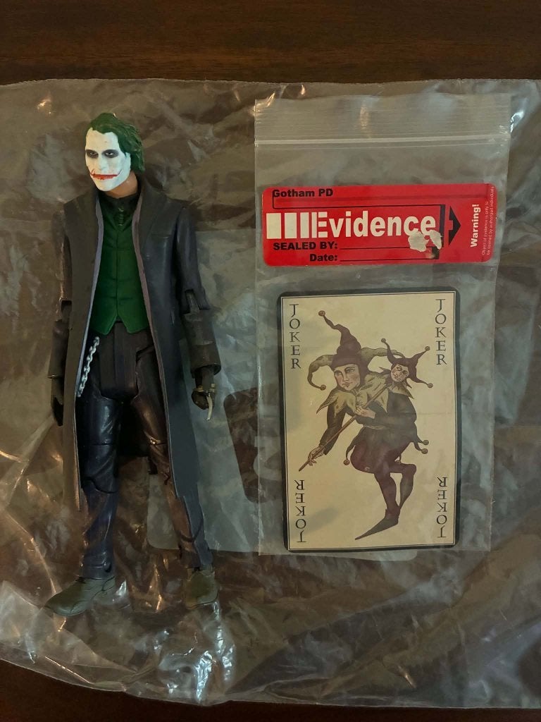 Batman Dark Knight Movie Masters Joker FIgure Mattel 2008, Ophalen of Verzenden, Zo goed als nieuw