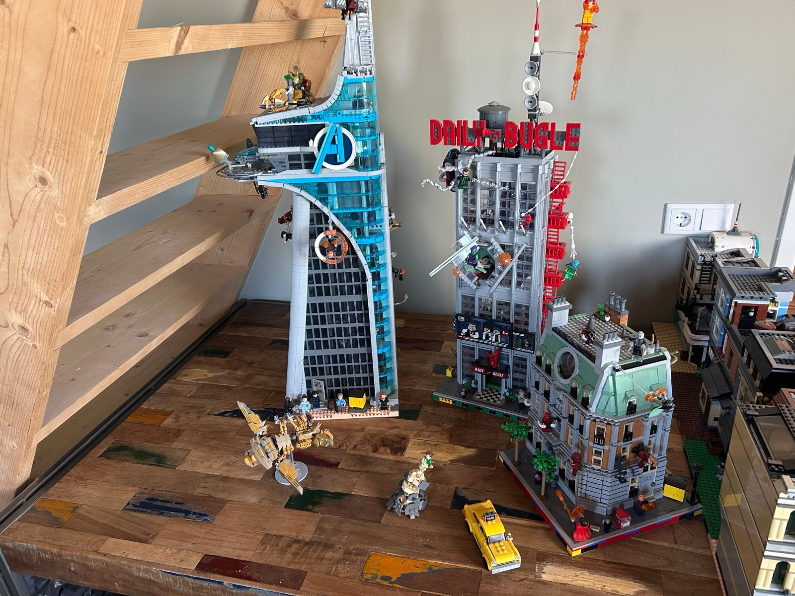 Lego Marvel sets: Avengers Tower, Daily Bugle, Sanctum