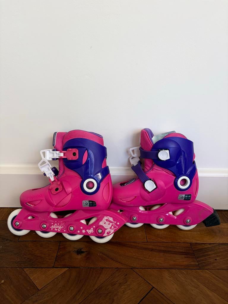 Oxelo Play 3 Verstelbare Inline Skates - Roze/Paars, Kinderen, Inline skates 4 wielen, Ophalen, Overige merken