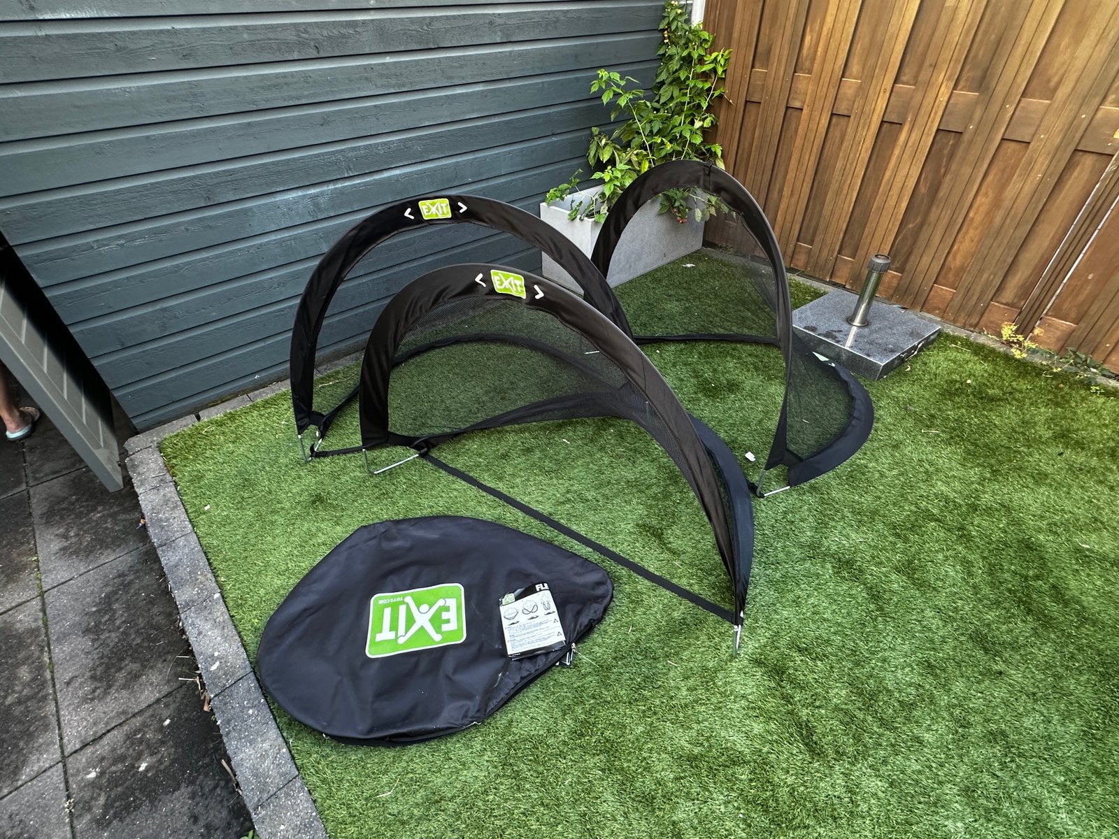 3x exit doel pop-up opvouwbaar met opbergtas en reservehoek, Maat M, Ophalen, Zo goed als nieuw, Overige typen